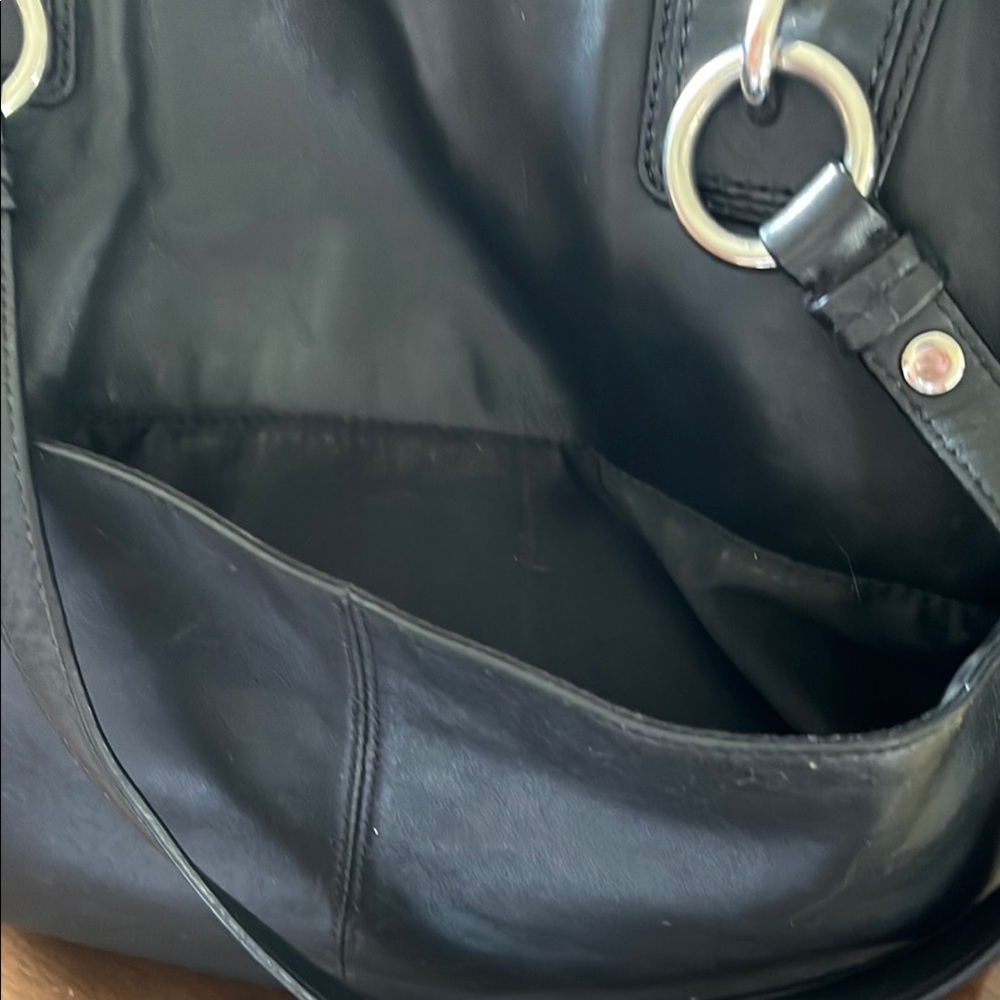 Coach Black Leather Bag - Picture 4 of 12